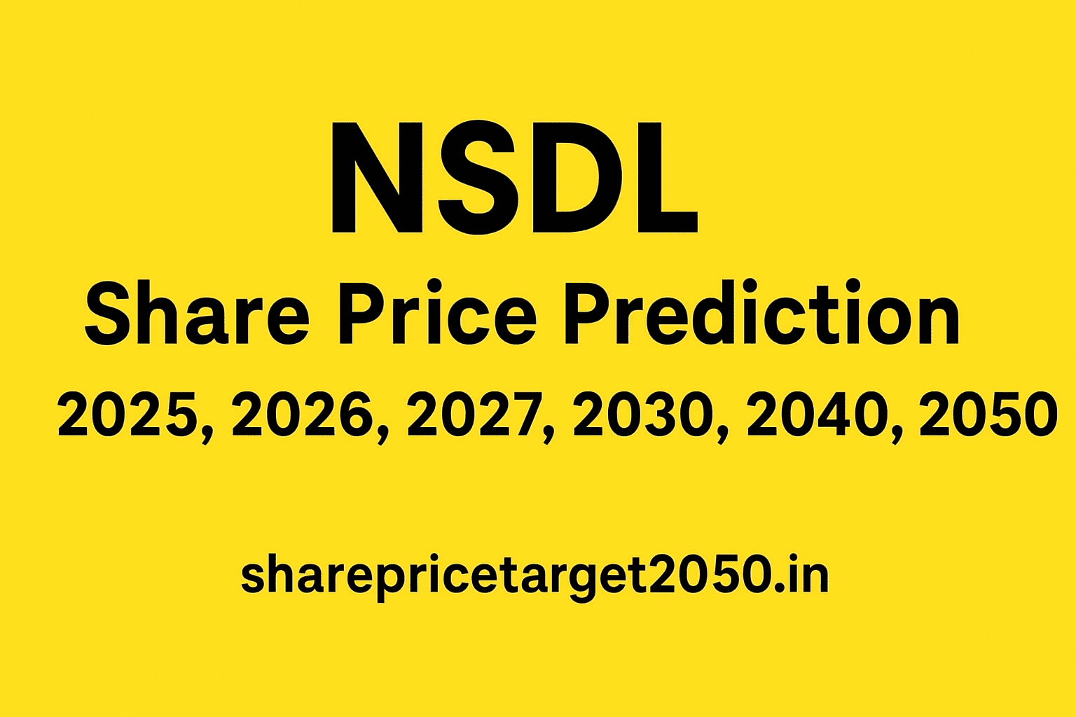 NSDL Share Price Prediction 2050